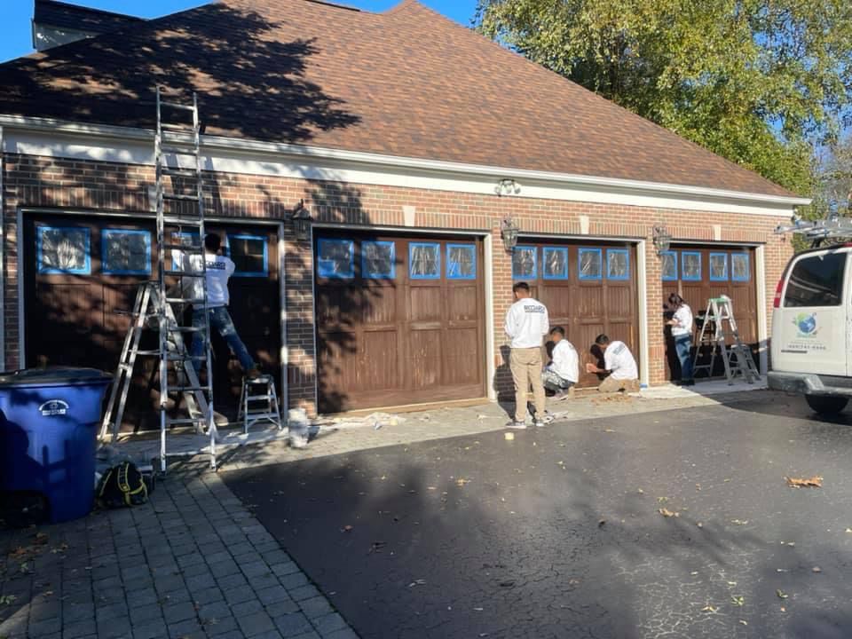 Project: Exterior and garage door painting in moorestown nj