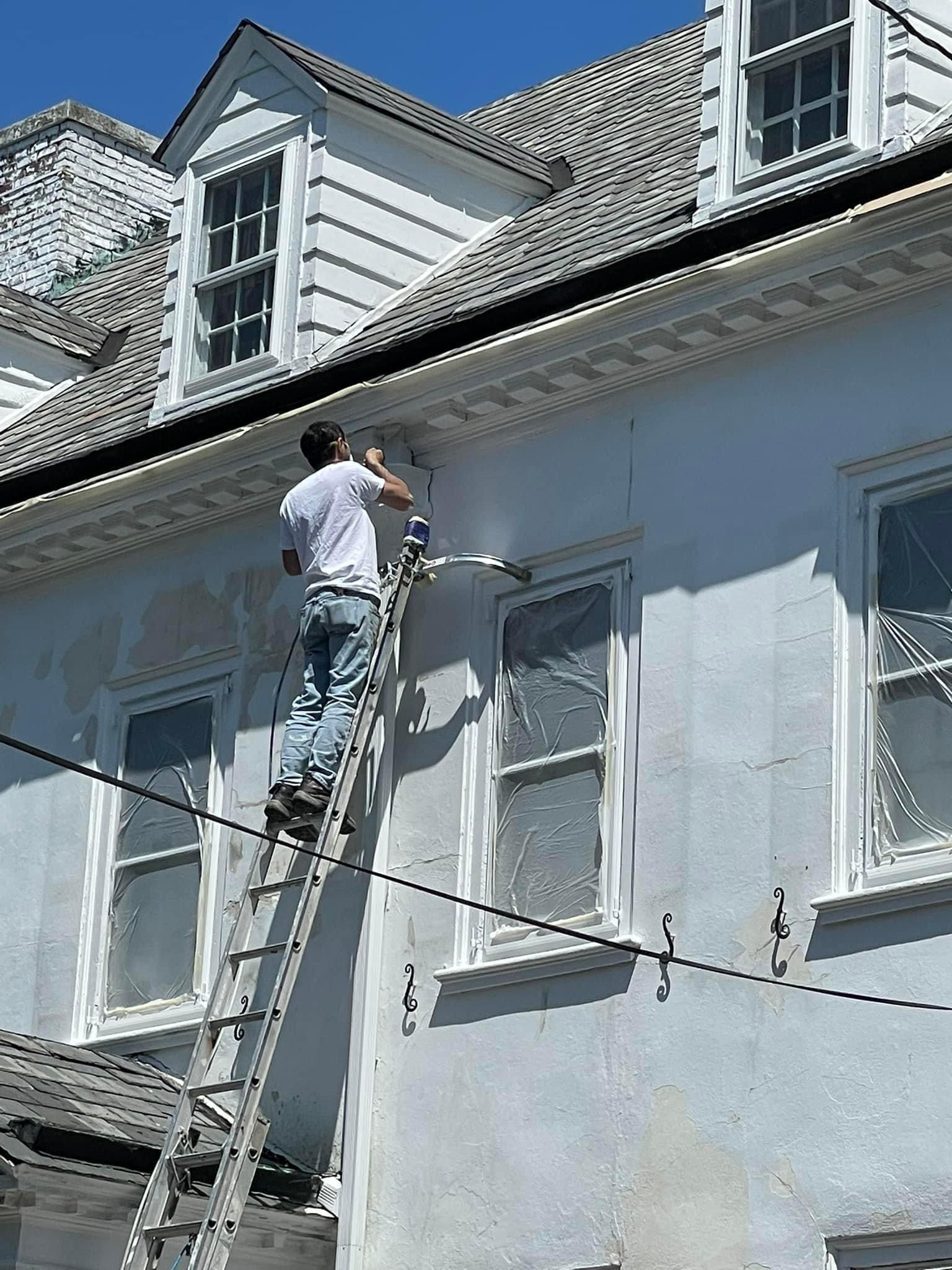 Project: Painting exterior trim and siding in haddonfield nj