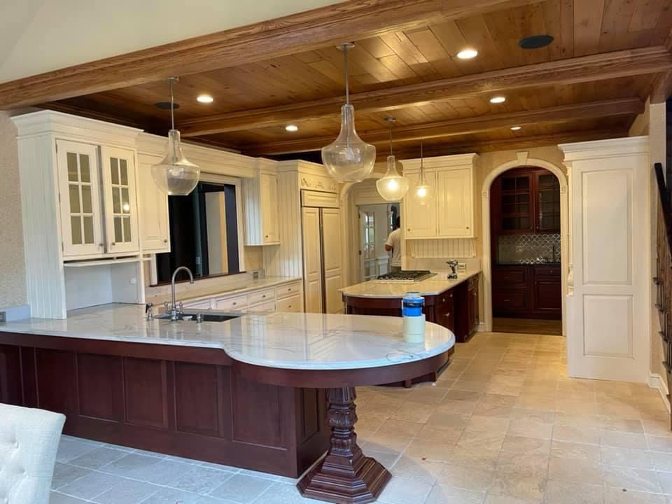 Project: Painting island, trim and kitchen cabinets in moorestown nj