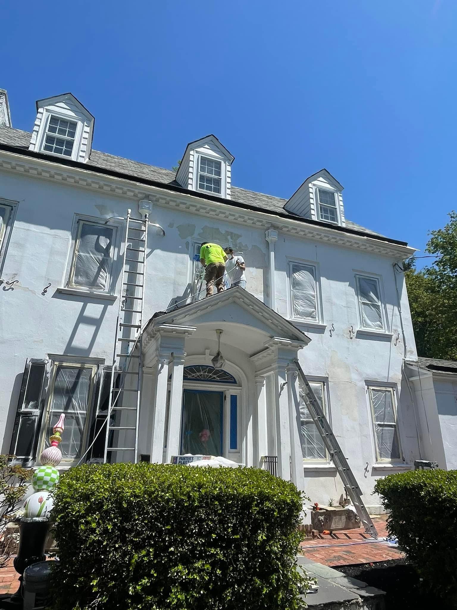 Project: Painting exterior trim and siding in haddonfield nj