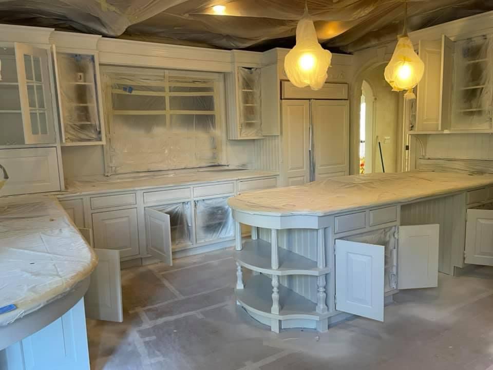 Project: Painting island, trim and kitchen cabinets in moorestown nj